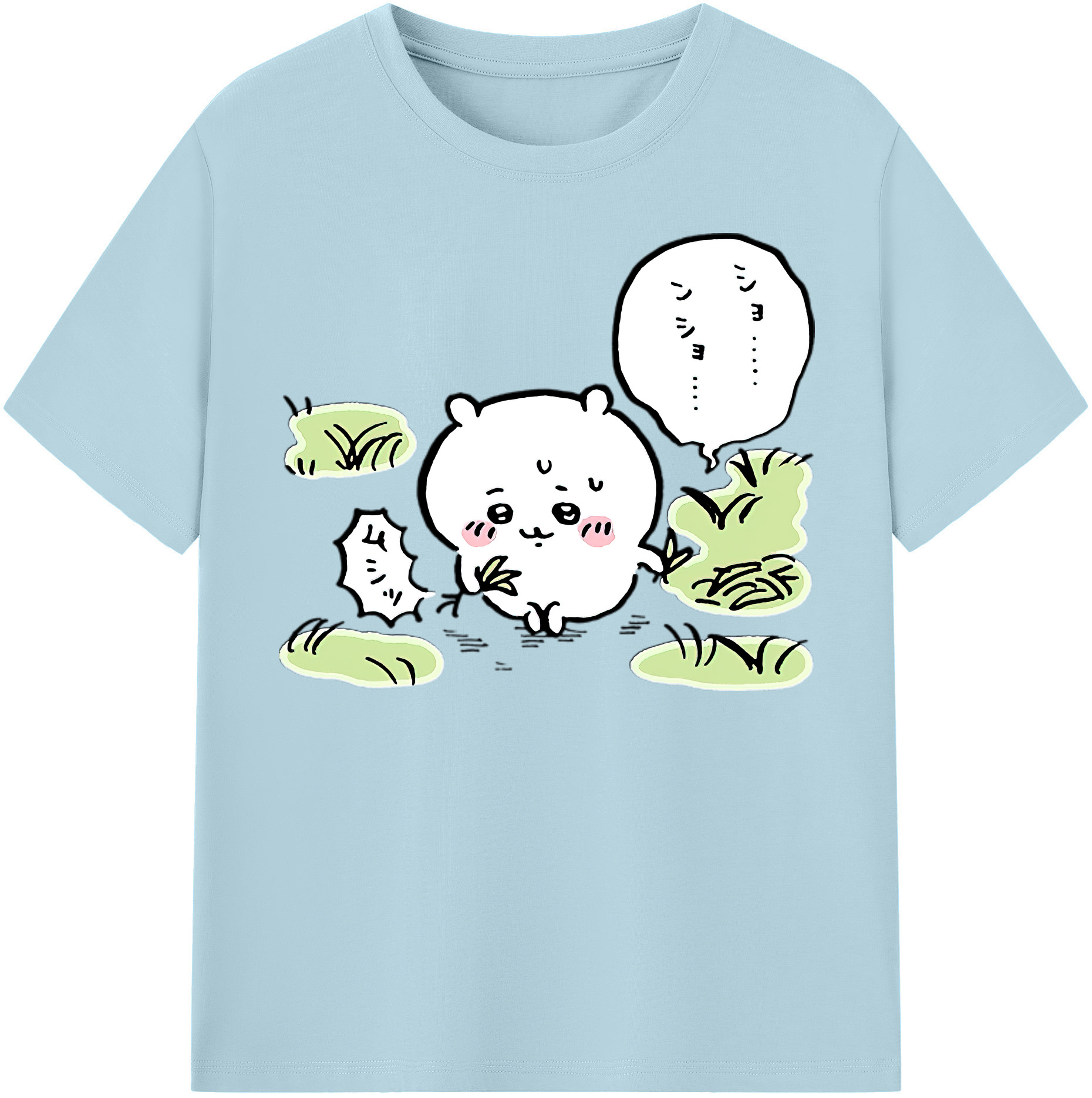 （画像用） ちいかわ ちいかわ Chii-kawa chiikawa 綿100％半袖Tシャツ（フロントプリント）